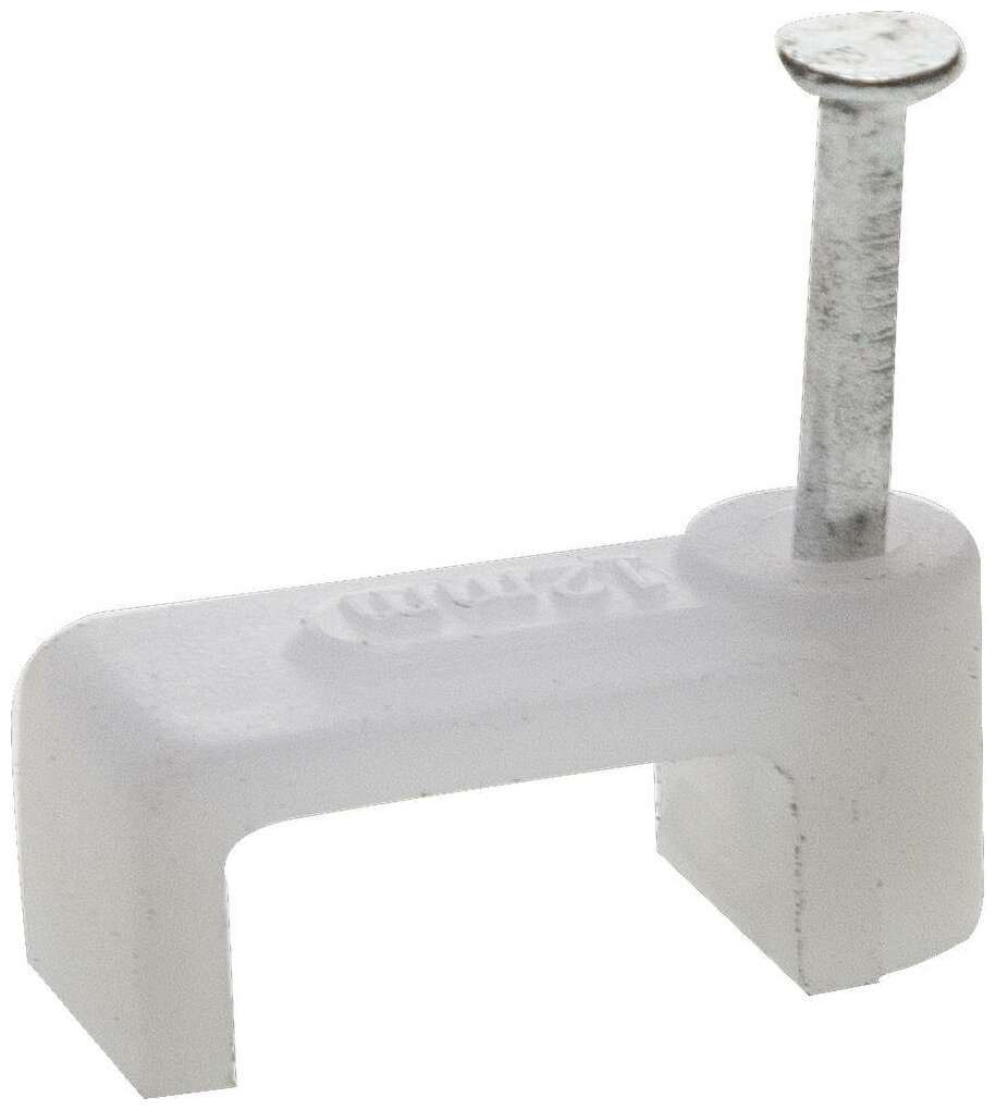 фото ЗУБР СД-П 8 мм, прямоугольная скоба-держатель с оцинкованным гвоздем, 50 шт, Профессионал (45112-08)