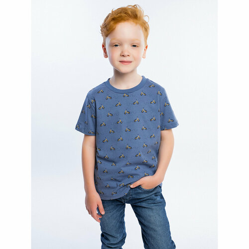 Футболка YOULALA, размер 30 (104-110) 4-5 лет, синий