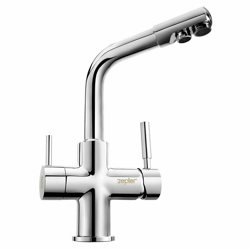 Смеситель Жемчужина на три потока, для системы очистки воды Zepter