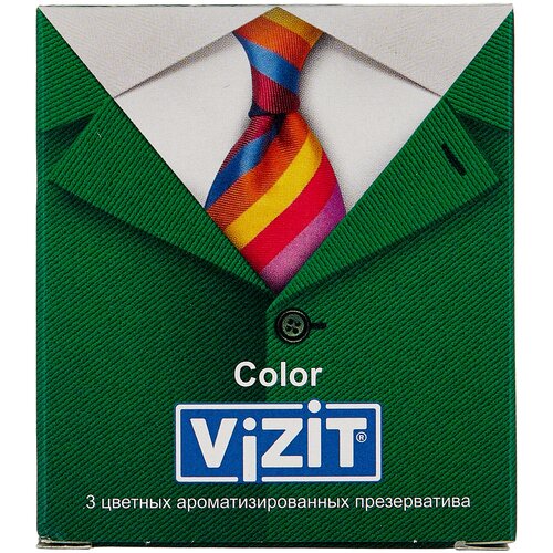 Презервативы VIZIT Color Цветные ароматизированные, 12шт.