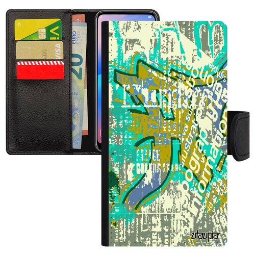 фото Чехол книжка на смартфон apple iphone 8, "стрит-арт" уличный тег utaupia