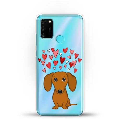 фото Силиконовый чехол любимая такса на honor 9a andy & paul