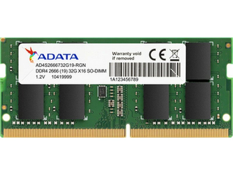 Оперативная память A-Data AD4S26668G19-SGN DDR4 - 8ГБ 2666, SO-DIMM, Ret - фотография № 8