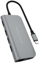 USB-концентратор HyperDrive Power 9-in-1 USB-C HD30F (Grey)