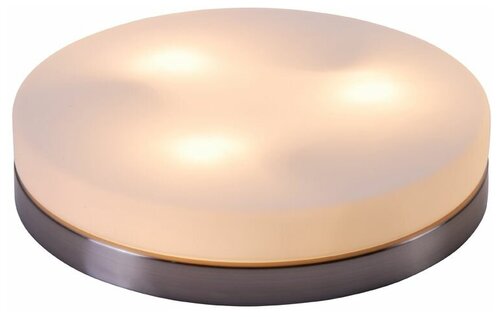 Потолочный светильник Globo Lighting Opal 48403, E27, 40 Вт, кол-во ламп: 3 шт., 3000 К, цвет арматуры: никель, цвет плафона: белый