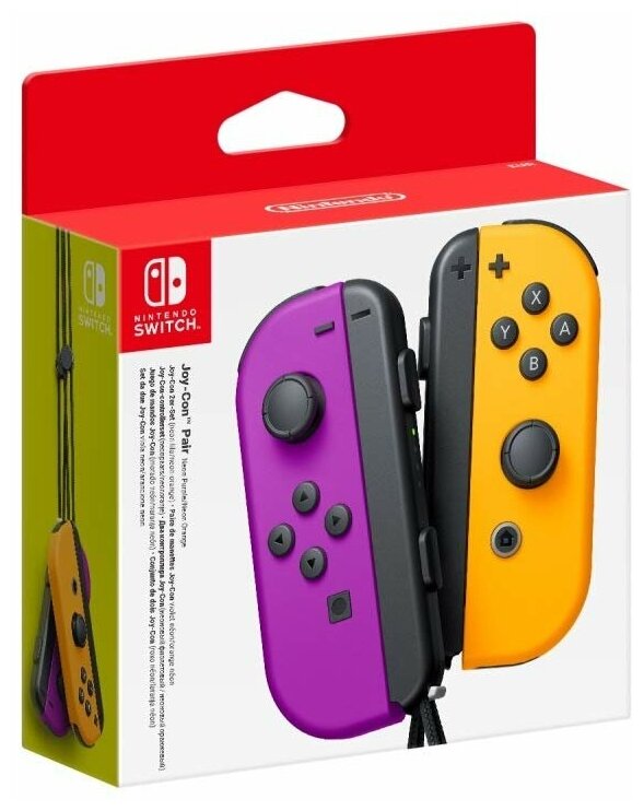 Набор из 2х контроллеров Joy-Con неоновый красный неоновый синий Nintendo Switch