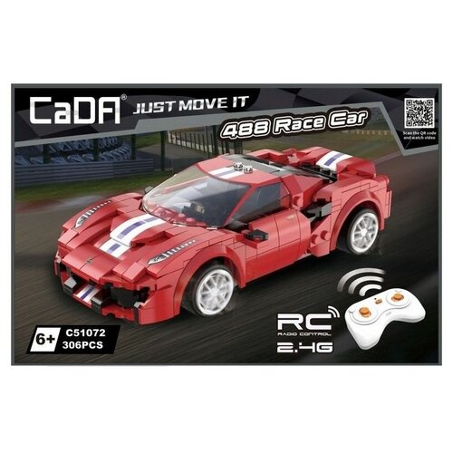 Конструктор Double Eagle CaDA Just Move It C51072W Ferrari 488, 306 дет. конструктор double eagle cada just move it c52020w hornet robot