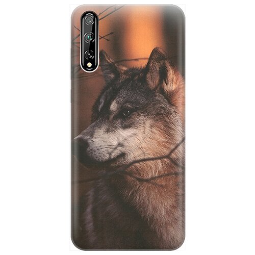 фото Re:pa чехол - накладка artcolor для huawei y8p / honor 30i с принтом "красивый волк"