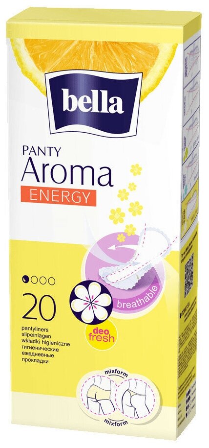 Bella прокладки ежедневные Panty aroma energy 20 шт.