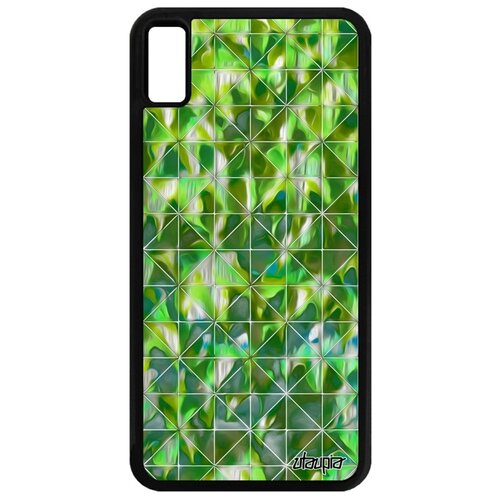 фото Чехол для мобильного apple iphone xs max, "плиточный мотив" треугольник мрамор utaupia