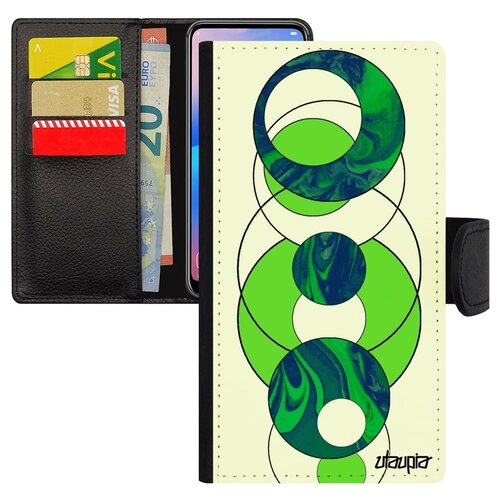 фото Чехол книжка на телефон samsung galaxy s7, "круги" структура узор utaupia