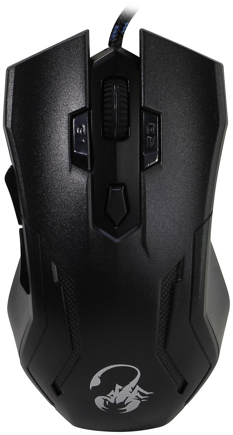 Клавиатура проводная Genius Scorpion K11 Pro 31310007405 чёрная, игровая, USB, с цифровым блоком, 9 горячих кнопок, влагозащищенная, тонкие клавиши, 2