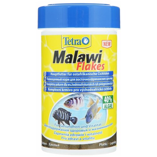 Сухой корм для рыб Tetra Malawi Flakes, 250 мл