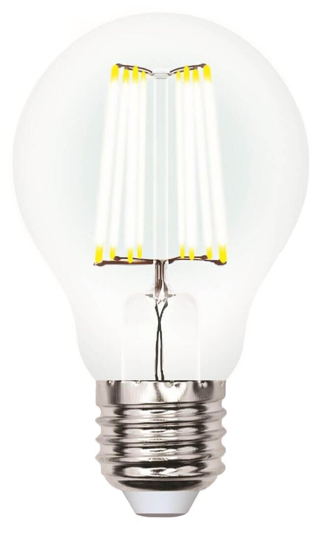 Типы/Лампочки/Филаментные Uniel Лампа светодиодная филаментная Uniel E27 7W 3000K LED-A60-7W/WW/E27/CL/DIM GLA01TR UL-00002872
