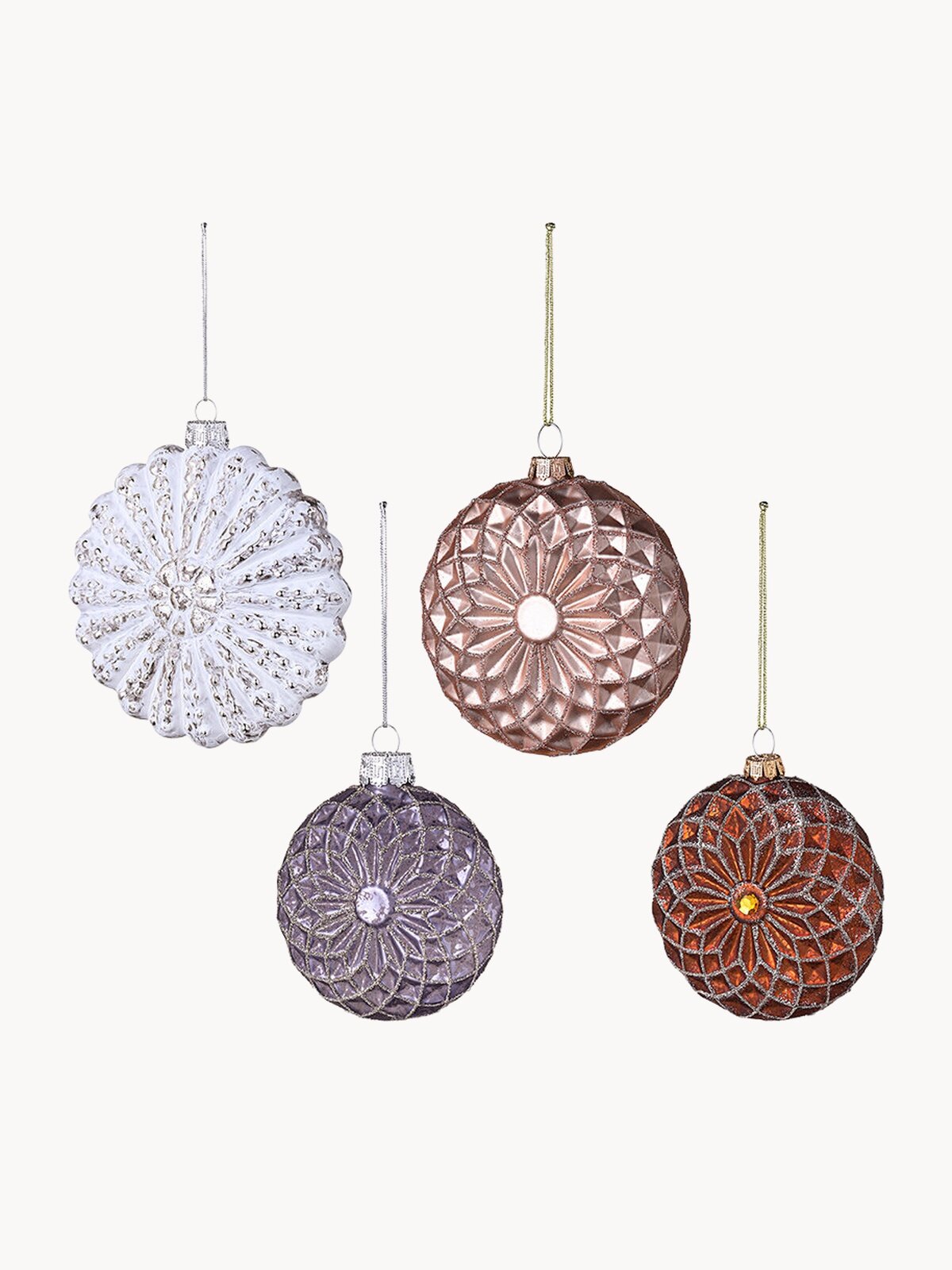 Набор ёлочных игрушек Winter wonders стеклянные круглые New Year Essential Tkano TK24-NY_DEC0013