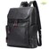 Рюкзак мужской кожаный деловой черный с отделением для ноутбука