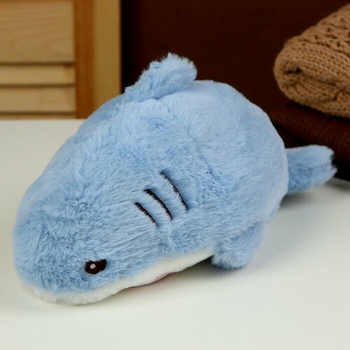 Мягкая игрушка «Кот» в костюме акулы, 25 см, цвет голубой мягкая игрушка шарки кот в костюме акулы 60 см