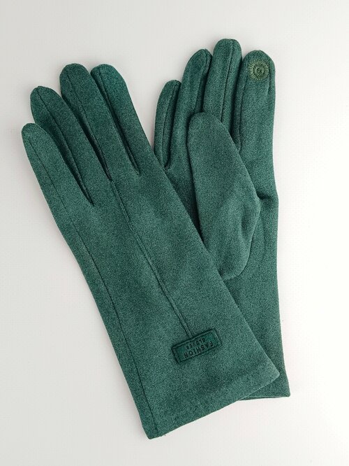 Перчатки  демисезонные, размер OneSize, зеленый