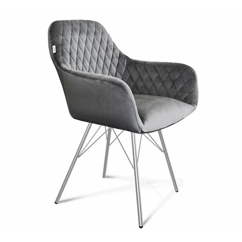 Стул Talant SHT-ST38/S37 Угольно-серый/хром лак 580*610*850