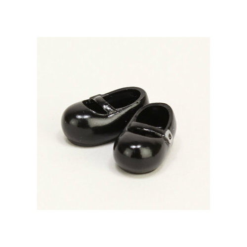 Туфли черные с магнитом для кукол Обитсу 11 см (Obitsu Rounded Shoes with Magnet Black) лидер продаж аксессуары для шарнирных кукол кукольная обувь 3 5 см 5 см холщовая обувь для кукол модная игрушечная мини обувь