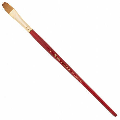 Pinax Кисть Pinax Oro Rosso, синтетика, плоскоовальная №10 pinax кисть pinax creative синтетика жесткая плоская скошенная 10 длинная ручка