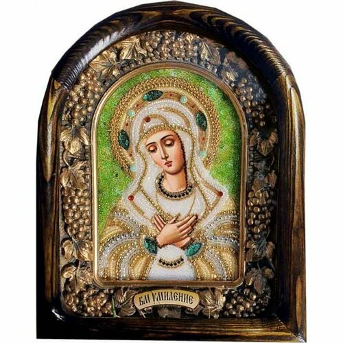 икона божией матери умиление из бисера арт ди 710 Икона Божией Матери Умиление из бисера, арт ДИ-709