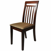 Стул Мебель--24 разборный Гольф-11, цвет орех, обивка ткань атина коричневая, ШхГхВ 40х40х100 см, от пола до верха сиденья 47 см.