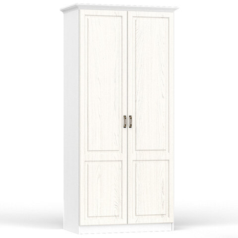 Шкаф для одежды с карнизом Ливерпуль 13.134 цвет ясень ваниль/белый