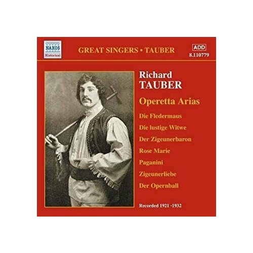 Richard Tauber-Operetta Arias*Strauss Lehar Kalman Frimi Naxos CD Deu ( Компакт-диск 1шт) elisabeth schumann early recordings 1915 1923 great singers naxos cd deu компакт диск 1шт