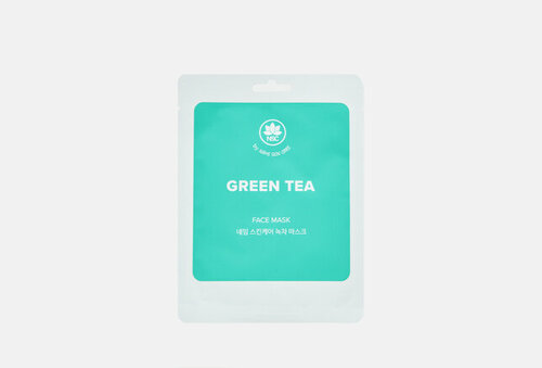 Тканевая маска для лица с Зеленым чаем Sheet Face Mask GREEN TEA