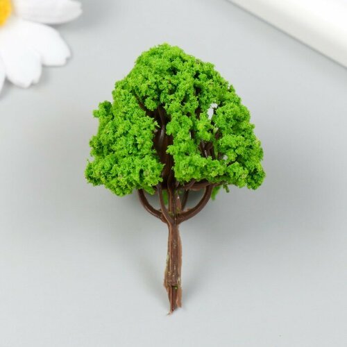 Искусственное растение для творчества пластик Зелёное дерево 6 см 2 шт. дерево искусственное хойя белла 150 см