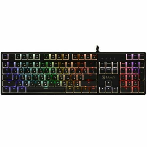 Клавиатура проводная A4Tech Bloody S510NP механическая Bloody BLMS RED клавиш - 104 USB черная 912300₽