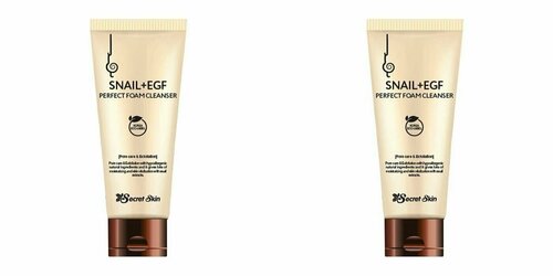 Secret Skin, Крем для лица с экстрактом улитки Snail + EGF Perfect Face Cream, 50 мл, 2 шт