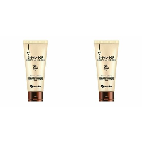 Secret Skin, Крем для лица с экстрактом улитки Snail + EGF Perfect Face Cream, 50 мл, 2 шт