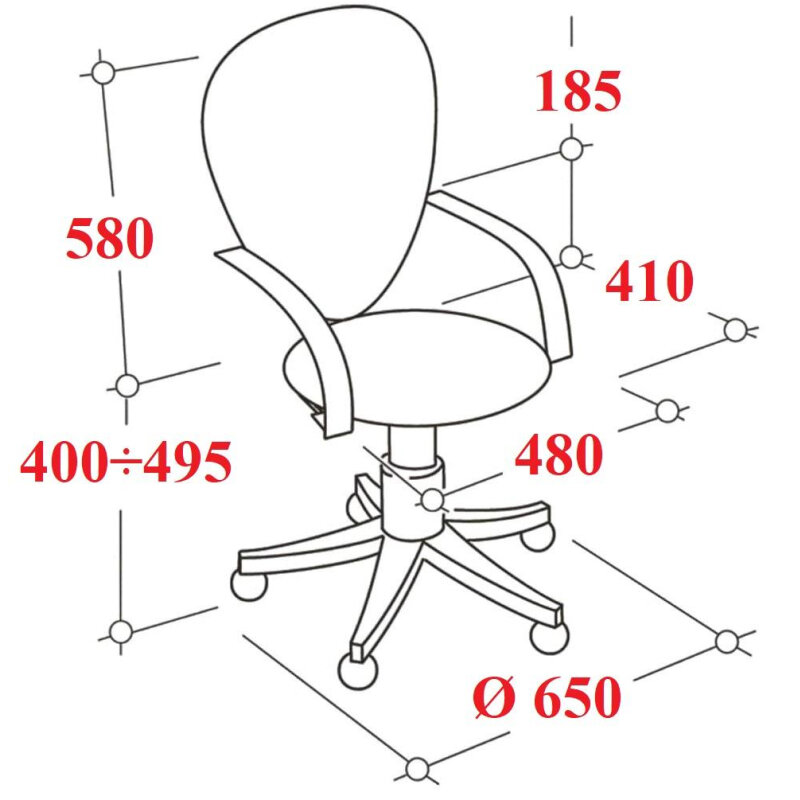Кресло VB_EChair 225 PTW беж/черн Light-21 сетка/ткань металл — фото 2