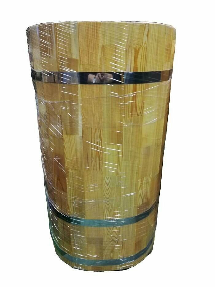 Купель овальная лиственница из сращенных ламелей 108х175 см - фотография № 2