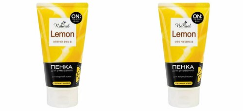 On The Body пенка для умывания с экстрактом цитрусовых natural lemon,120 мл,2 шт