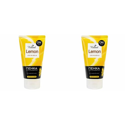 On The Body пенка для умывания с экстрактом цитрусовых natural lemon,120 мл,2 шт