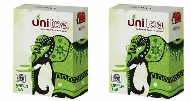 Unitea Чай зелёный, 100 г, 2 уп