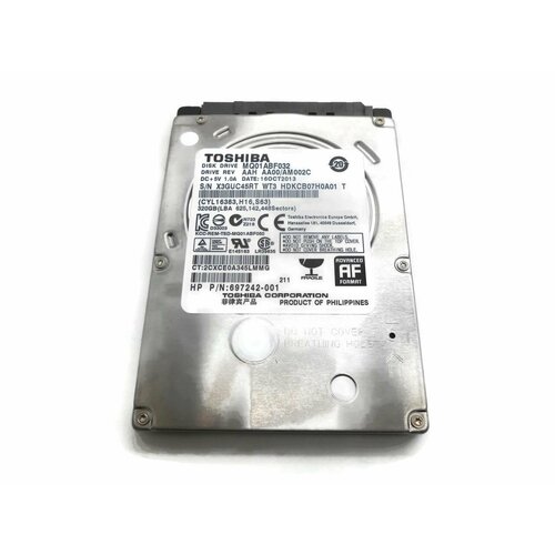 Жесткий диск HP 697242-001 622643-001 SPS-HDD 320GB 5400RPM SATA RAW 25IN 1210000₽