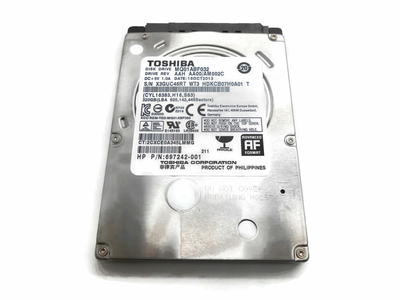 Жесткий диск HP 697242-001 622643-001 SPS-HDD 320GB 5400RPM SATA RAW 2.5IN