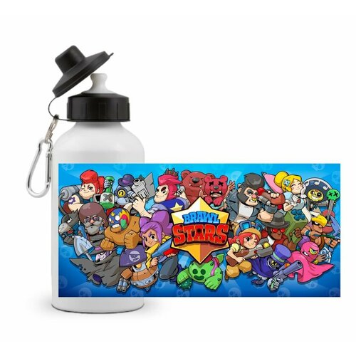фото Спортивная бутылка бравл старс, brawl stars №12 с бравлами mewni-shop