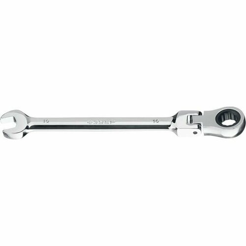 Ключ комбинированный гаечный трещоточный шарнирный ЗУБР 10 мм комбинированный гаечный ключ трещоточный шарнирный 17 мм зубр 27101 17