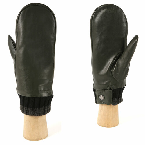 рукавицы зимние с натуральной шерстью безразмерные Варежки FABRETTI, размер 7.5, зеленый