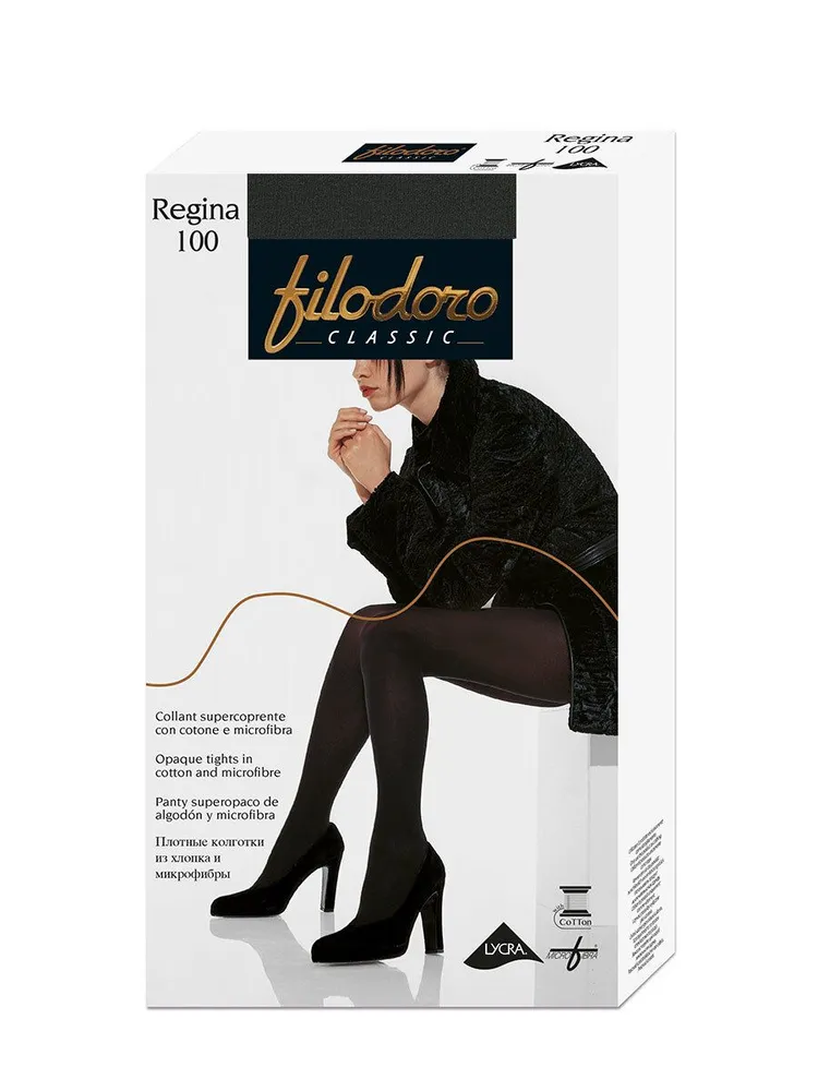 Колготки Filodoro, 100 den, размер 3, серый