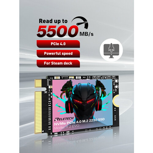 Reletech M.2 2230 SSD1TB высокопроизводительный PCle4.0, для Surface Pro Steam Deck Dell HP