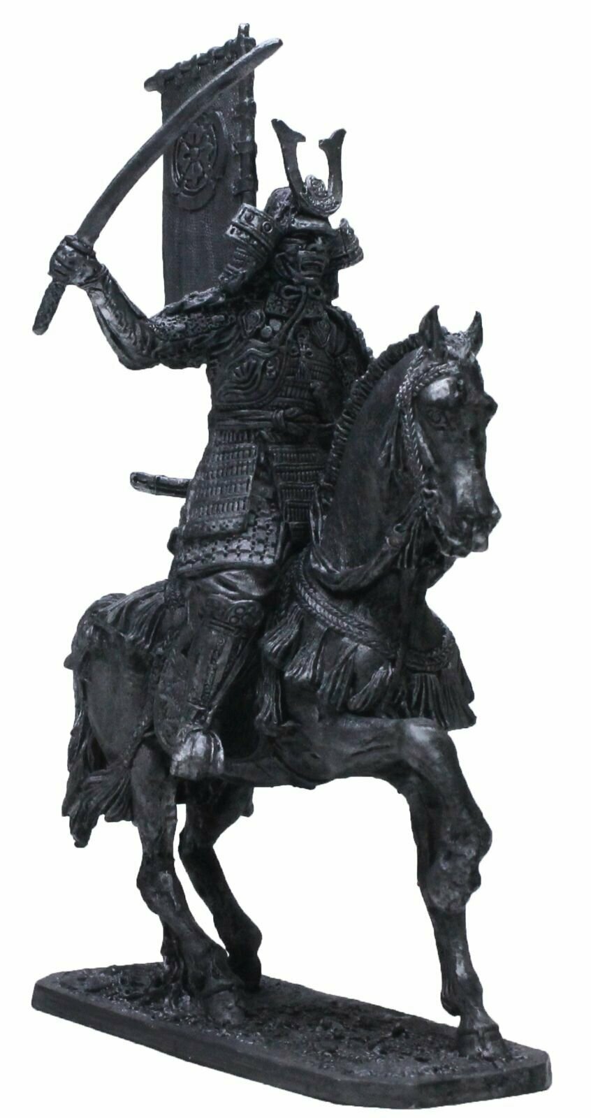 Конный самурай оловянный солдатик некрашеный