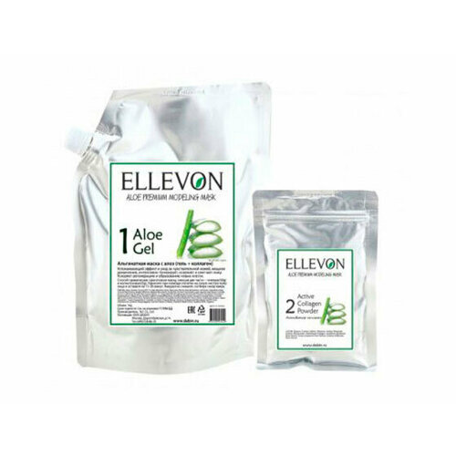 Ellevon премиум альгинатная маска с алоэ Ellevon Aloe Premium Modeling Mask 1000 мл