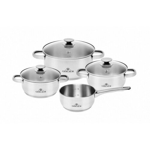 Набор посуды для приготовления - кастрюли Gerlach First 7 эл.