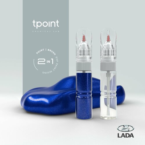 Набор - штрих-корректоров для Лада ВАЗ LADA GRANTA голубая планета BLUE PLANET PEARL код цвета 418 штрих-корректор от сколов и царапин 20мл20мл 1200₽